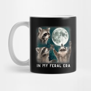 in my feral era raccoon Mug